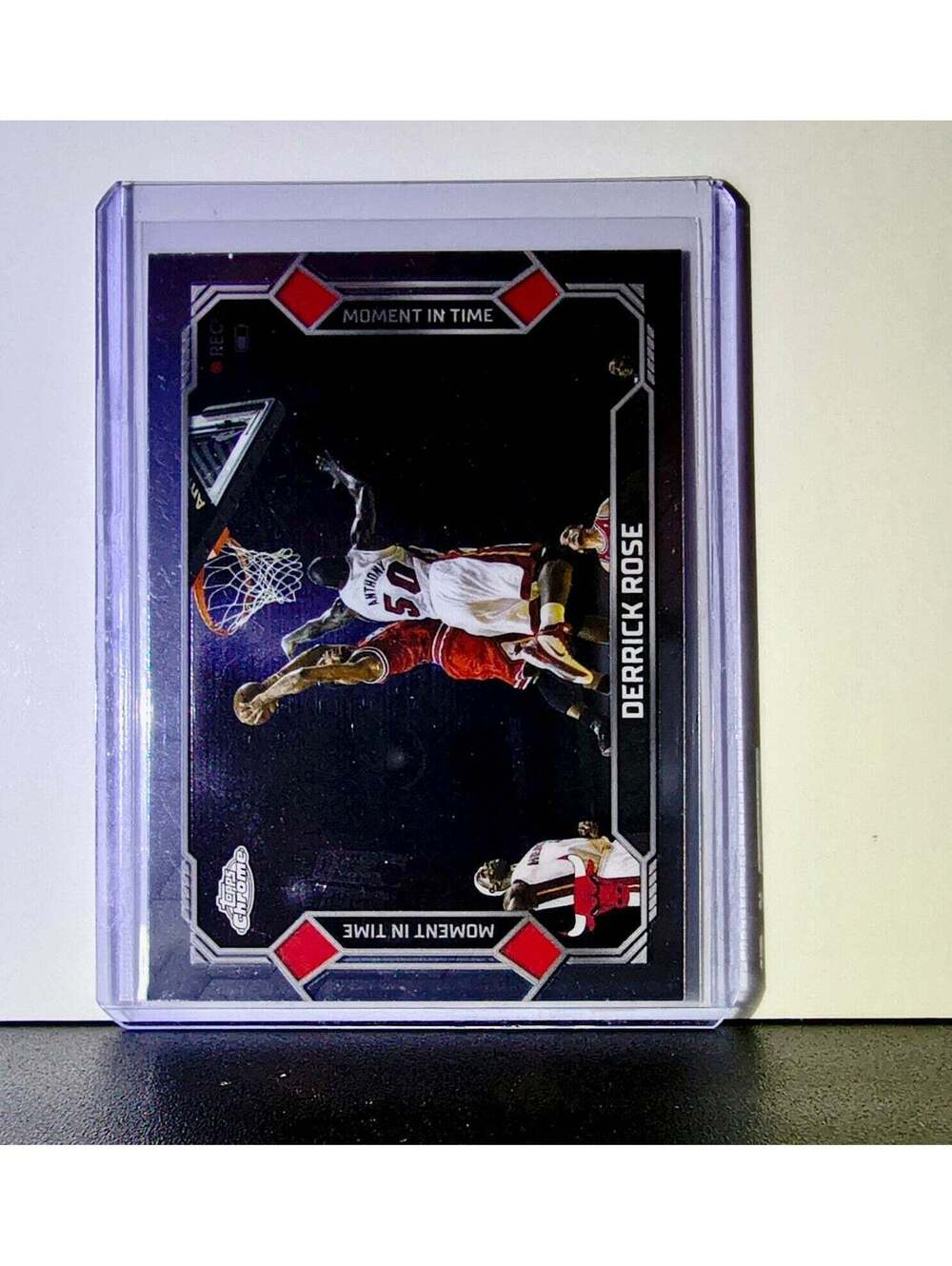 Derrick Rose 2025-26 NBA Topps Chrome Update Moment in Time #MT-25 Card Bulls